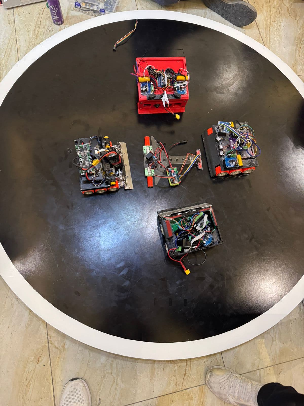 Group discussion in the tech lounge