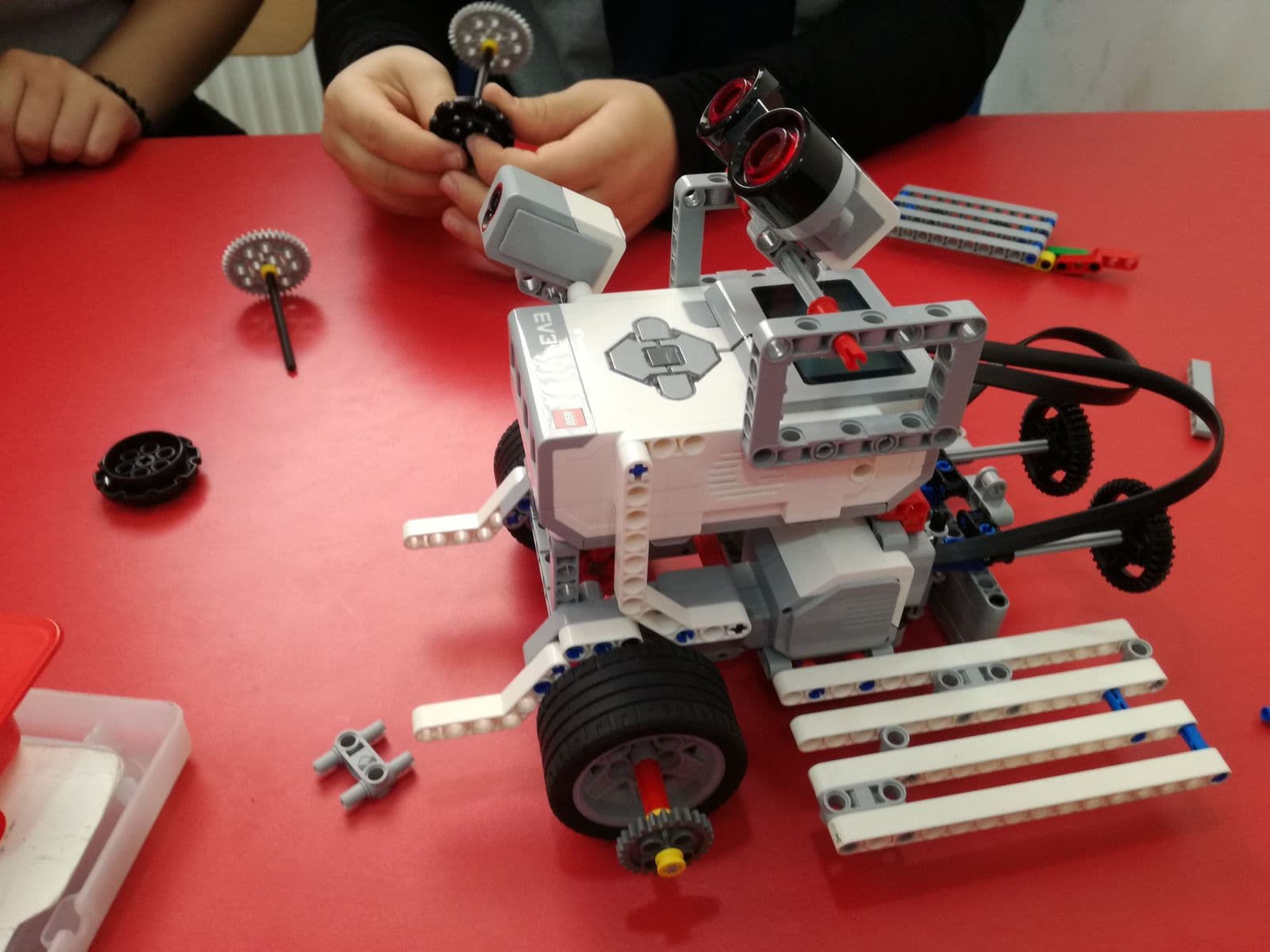 Judges reviewing the project